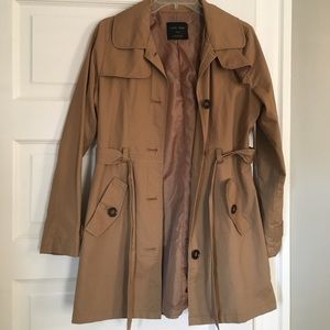 Khaki/Carmel colored trench coat